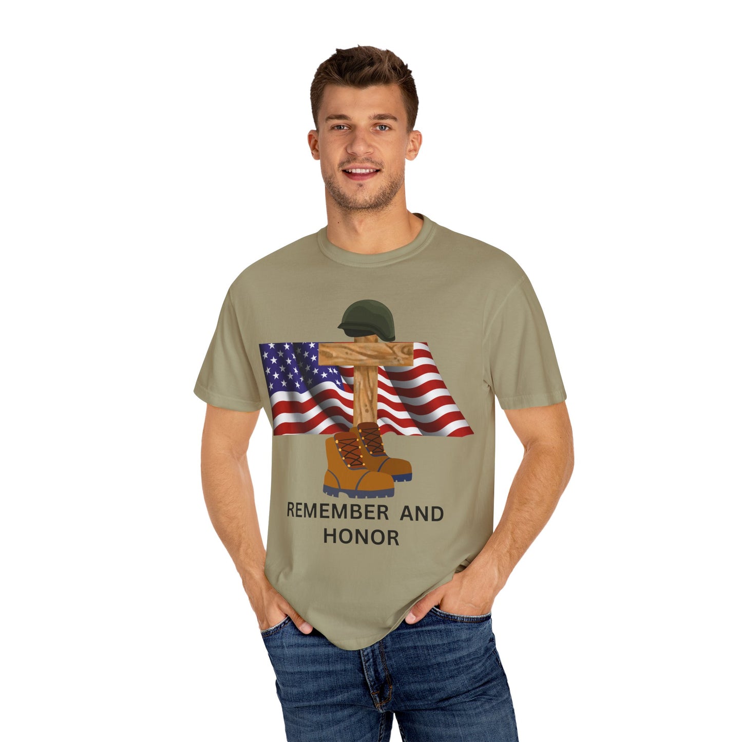 Memorial Day Tribute T-Shirt | Remember and Honor Gift | Unisex Garment-Dyed Top | Patriotic Tee for Veterans, 4th of July, Casual [...]