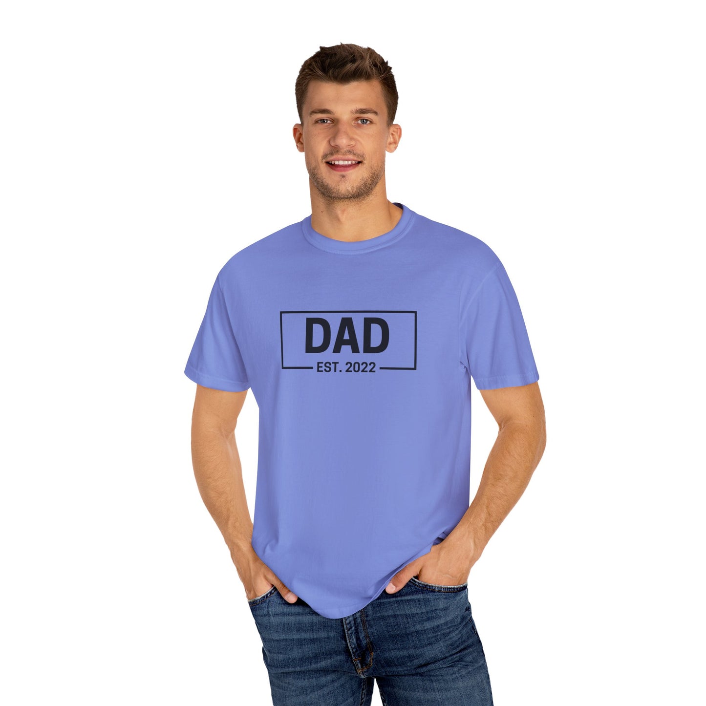 Dad Est - Personalize - Unisex Heavy Cotton Tee