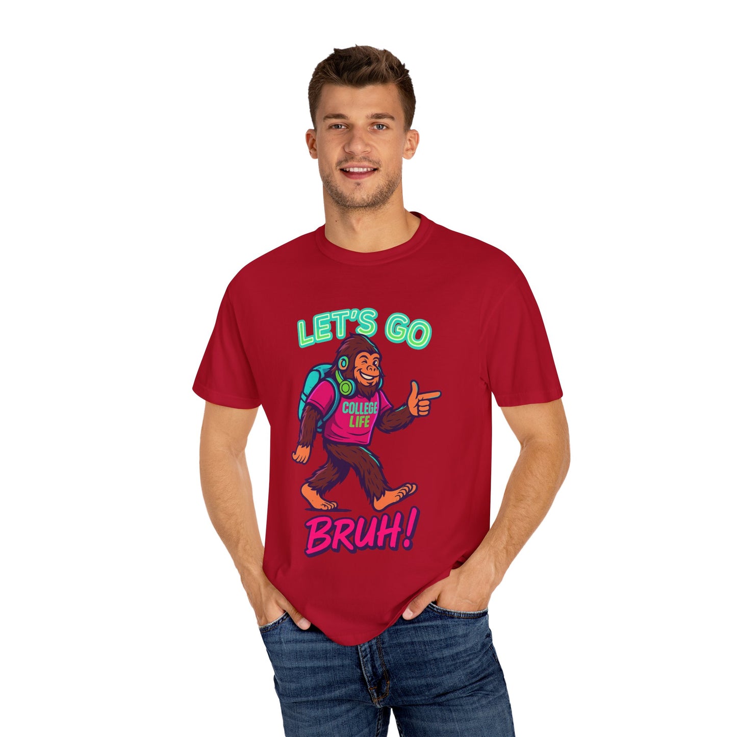 BIGFOOT CURRENT COLLEGE TEE Unisex Garment-Dyed T-shirt