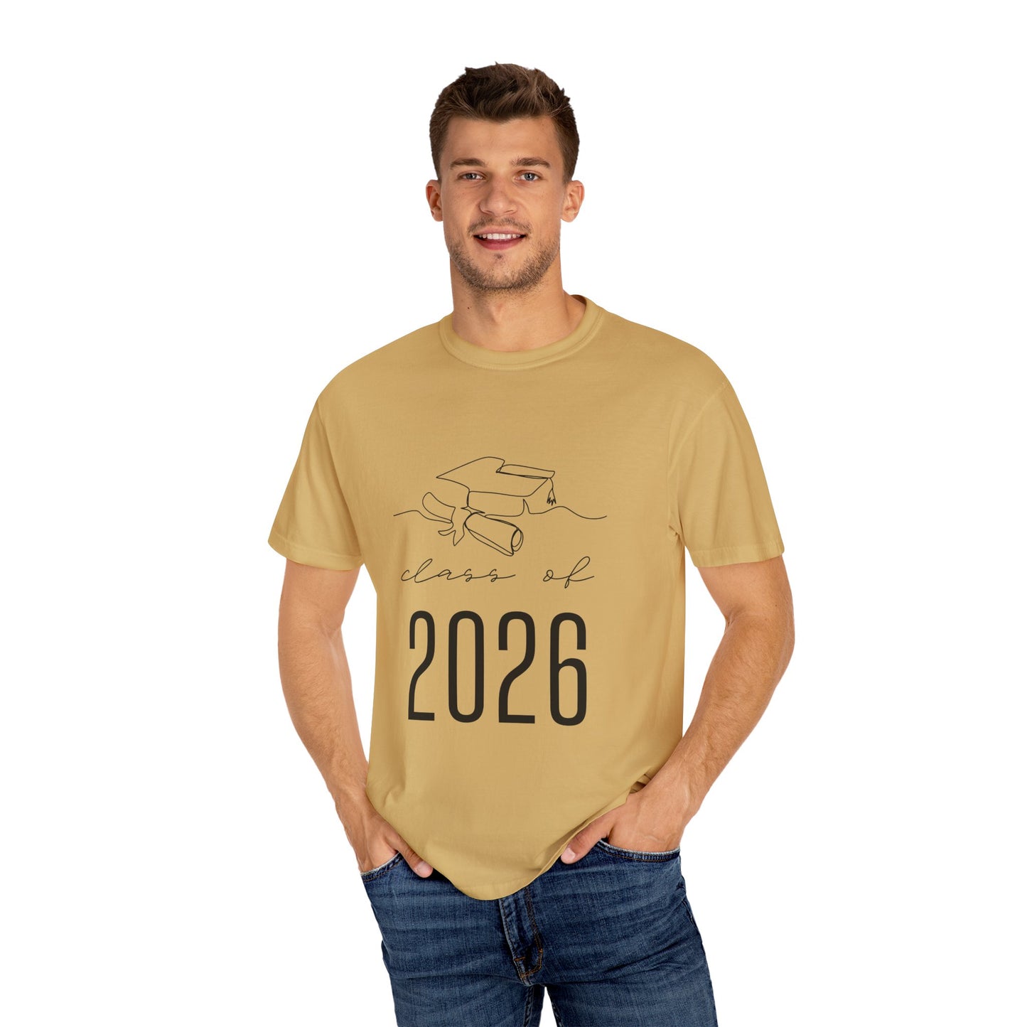 GRADUATION TSHIRT CLASS OF 2026 Unisex School Spirit Shirt, Grad Gift, Comfortable Cotton Top