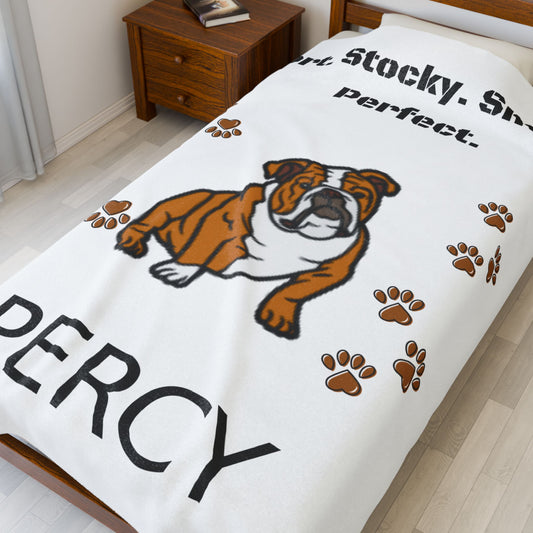MY PET DOG PERSONALIZED Velveteen Plush Blanket (Placeholder Do Not Publish)