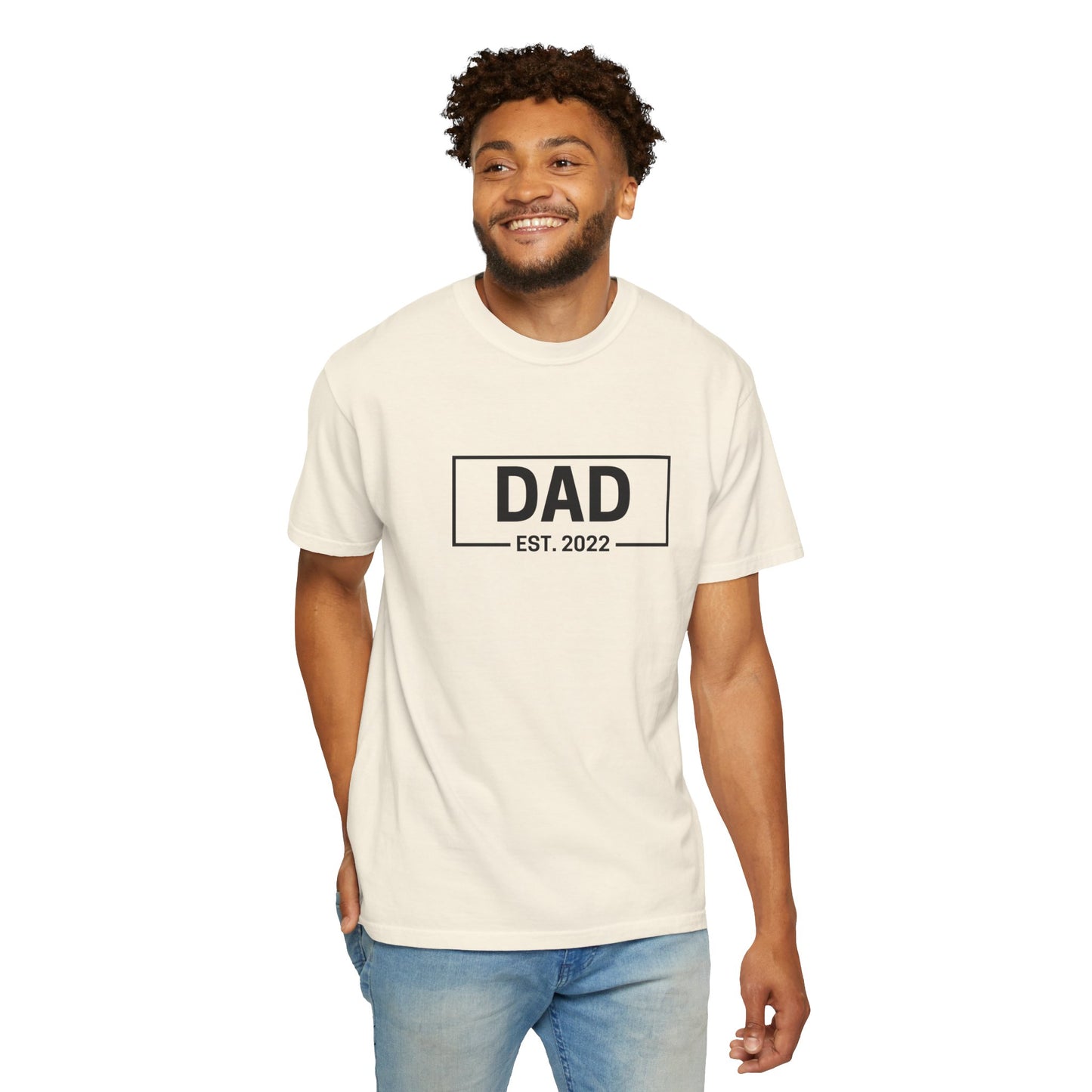 Dad Est - Personalize - Unisex Heavy Cotton Tee