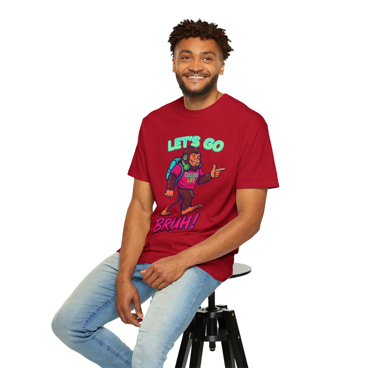 BIGFOOT CURRENT COLLEGE TEE Unisex Garment-Dyed T-shirt