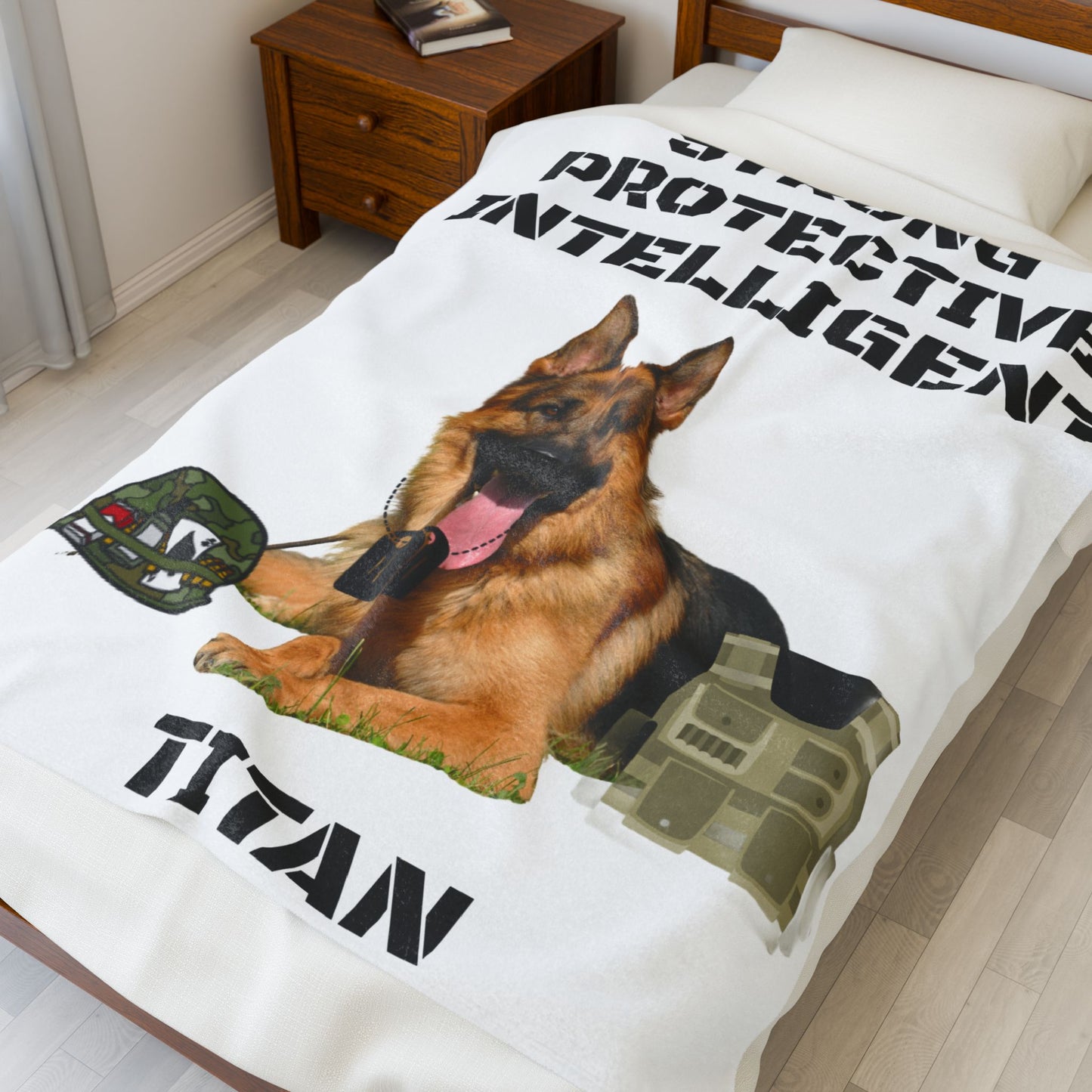 MY PET DOG PERSONALIZED  VELVETEEN  Plush BLANKET (Placeholder Do Not Publish)