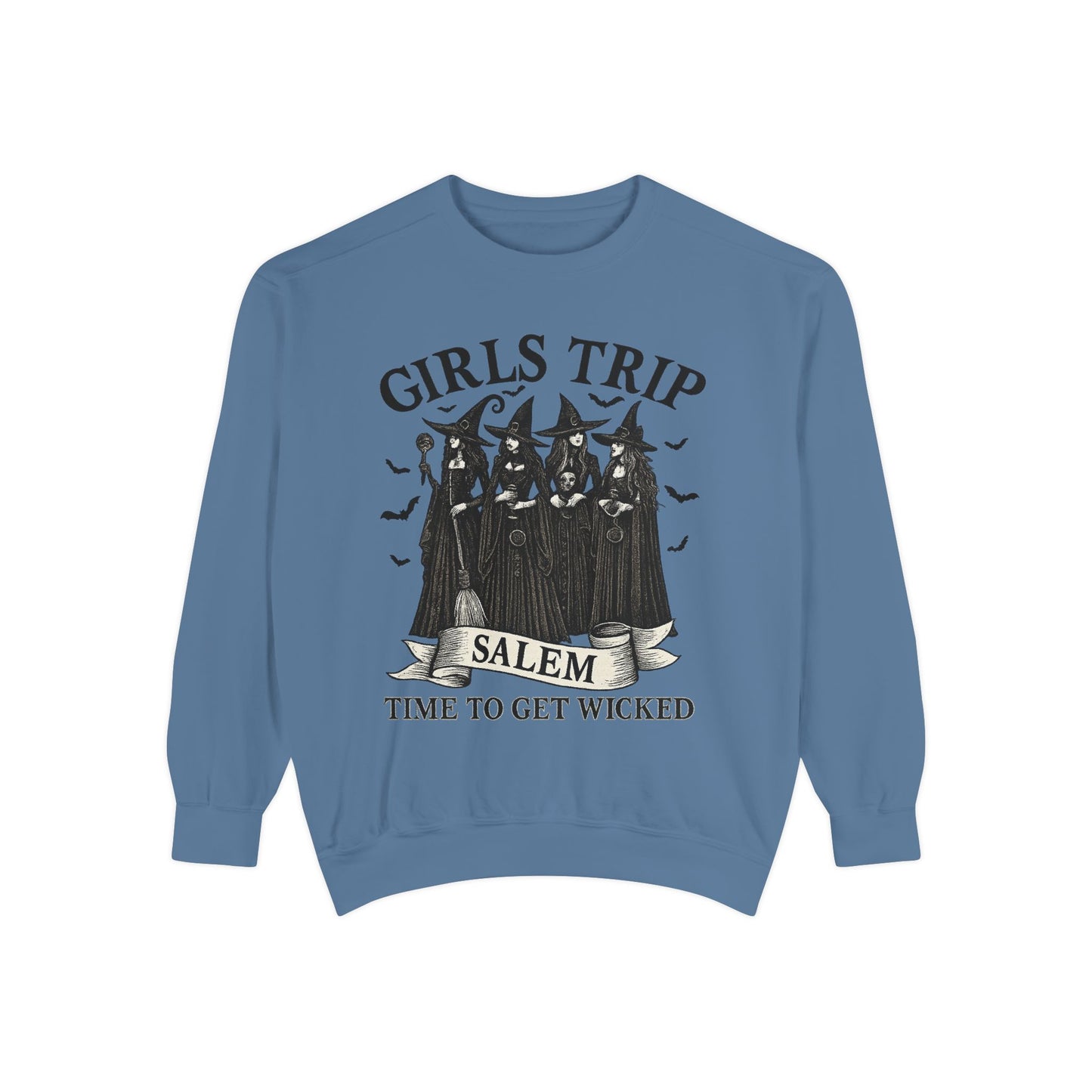 HALLOWEEN GIRLS TRIP SWEATSHIRT Unisex Garment-Dyed Sweatshirt