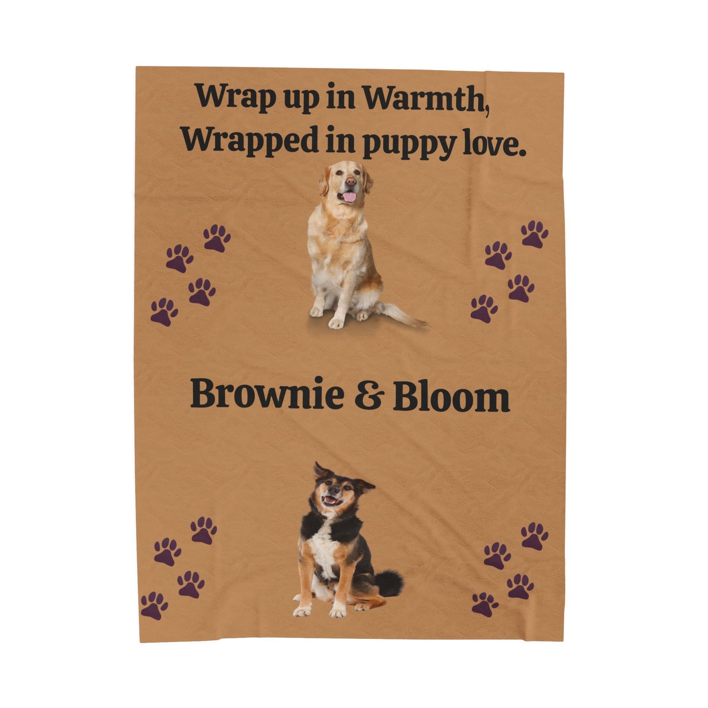 MY PET DOG PERSONALIZED  VELVETEEN Plush BLANKET (Placeholder Do Not Publish)