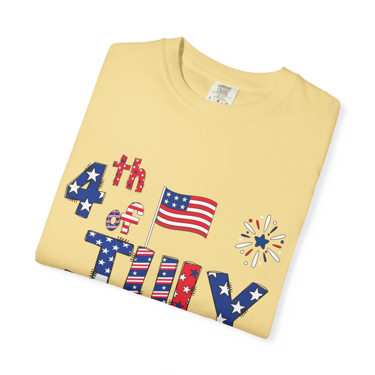 Patriotic 4th of July T-Shirt | Unisex Garment-Dyed Tee, Independence Day Apparel, Red White Blue Shirt, Summer BBQ Outfit, [...]