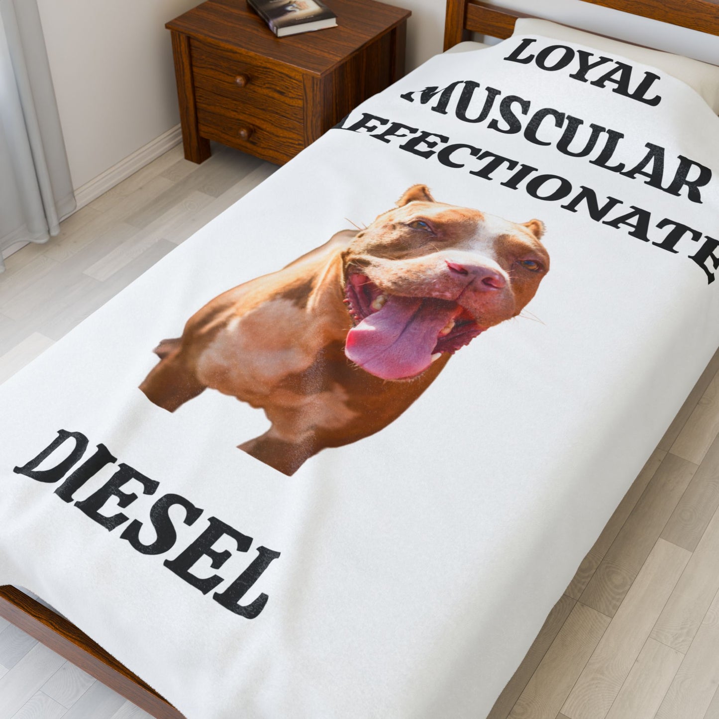 MY PET DOG PERSONALIZED VELVETEEN  Plush Blanket (Placeholder Do Not Publish)