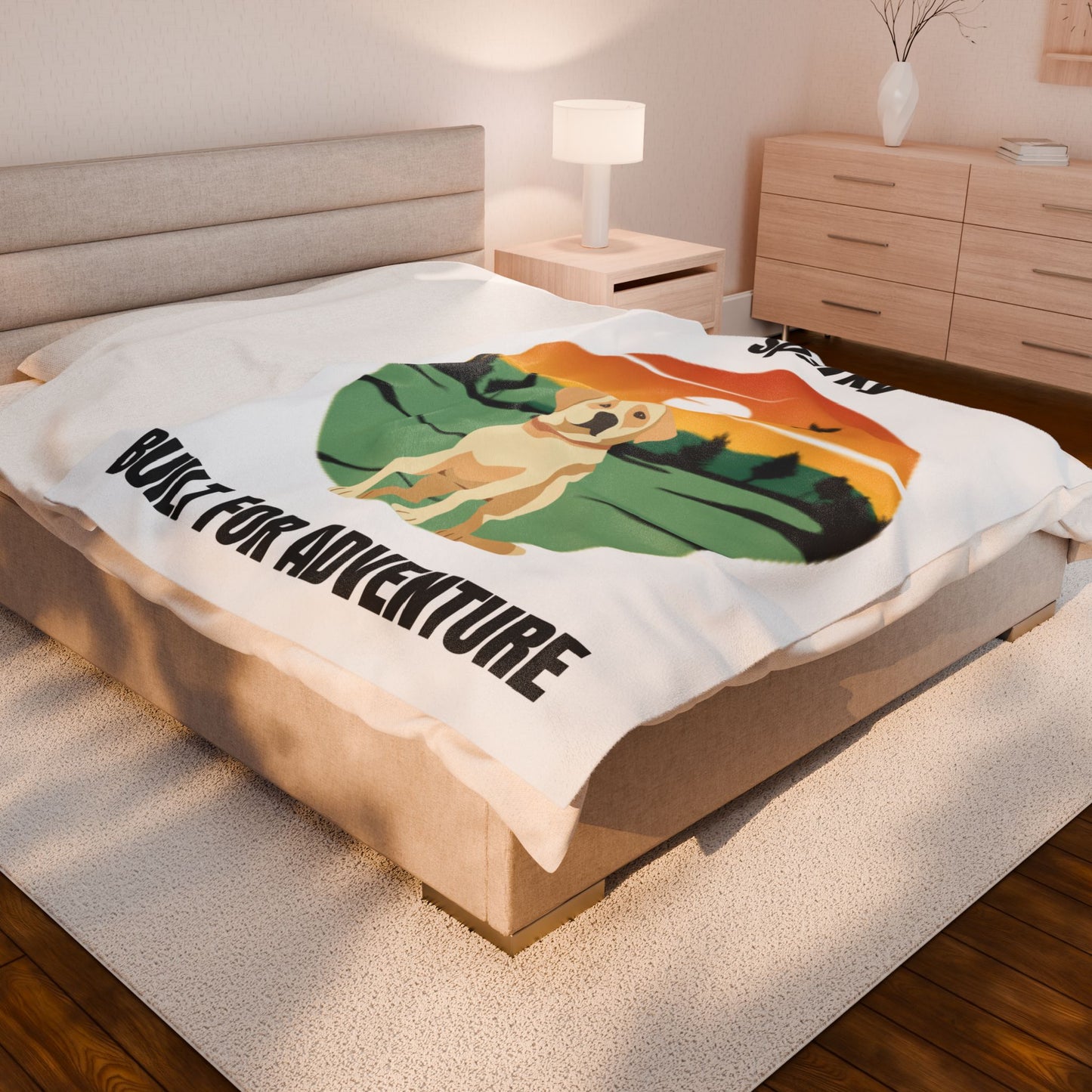 MY PET DOG PERSONALIZED VELVETEEN PLUSH BLANKET (Placeholder Do Not Publish)