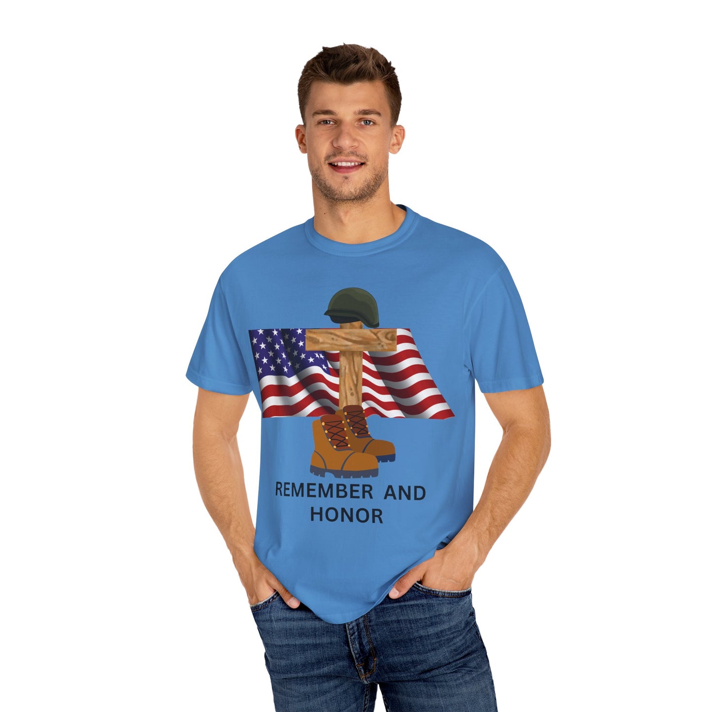 Memorial Day Tribute T-Shirt | Remember and Honor Gift | Unisex Garment-Dyed Top | Patriotic Tee for Veterans, 4th of July, Casual [...]