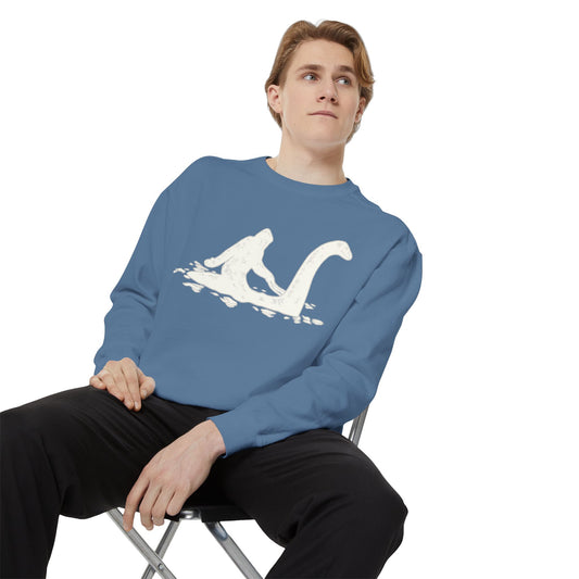 HALLOWEEN  BIGFOOT RIDING MONSTER Unisex Garment-Dyed Sweatshirt