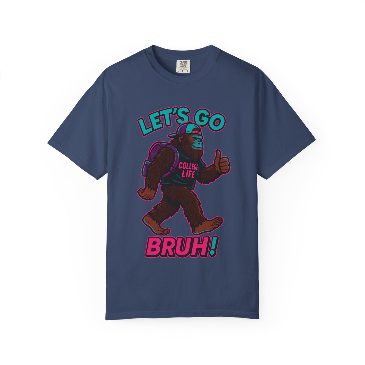 BIG FOOT 80's COLLEGE  TEES Unisex Garment-Dyed T-shirt