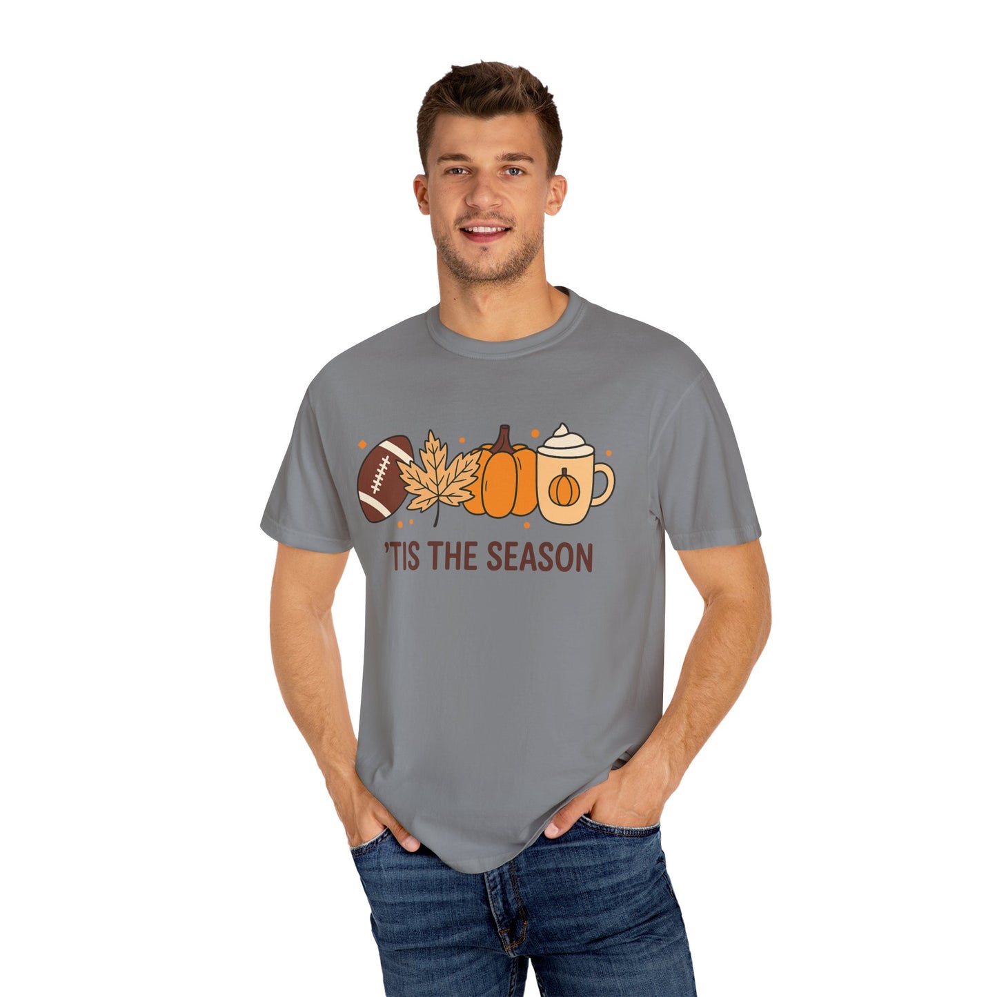 HALLOWEEN TIS THE SEASON Unisex Garment-Dyed T-shirt