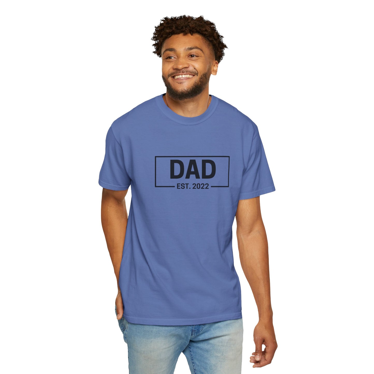 Dad Est - Personalize - Unisex Heavy Cotton Tee