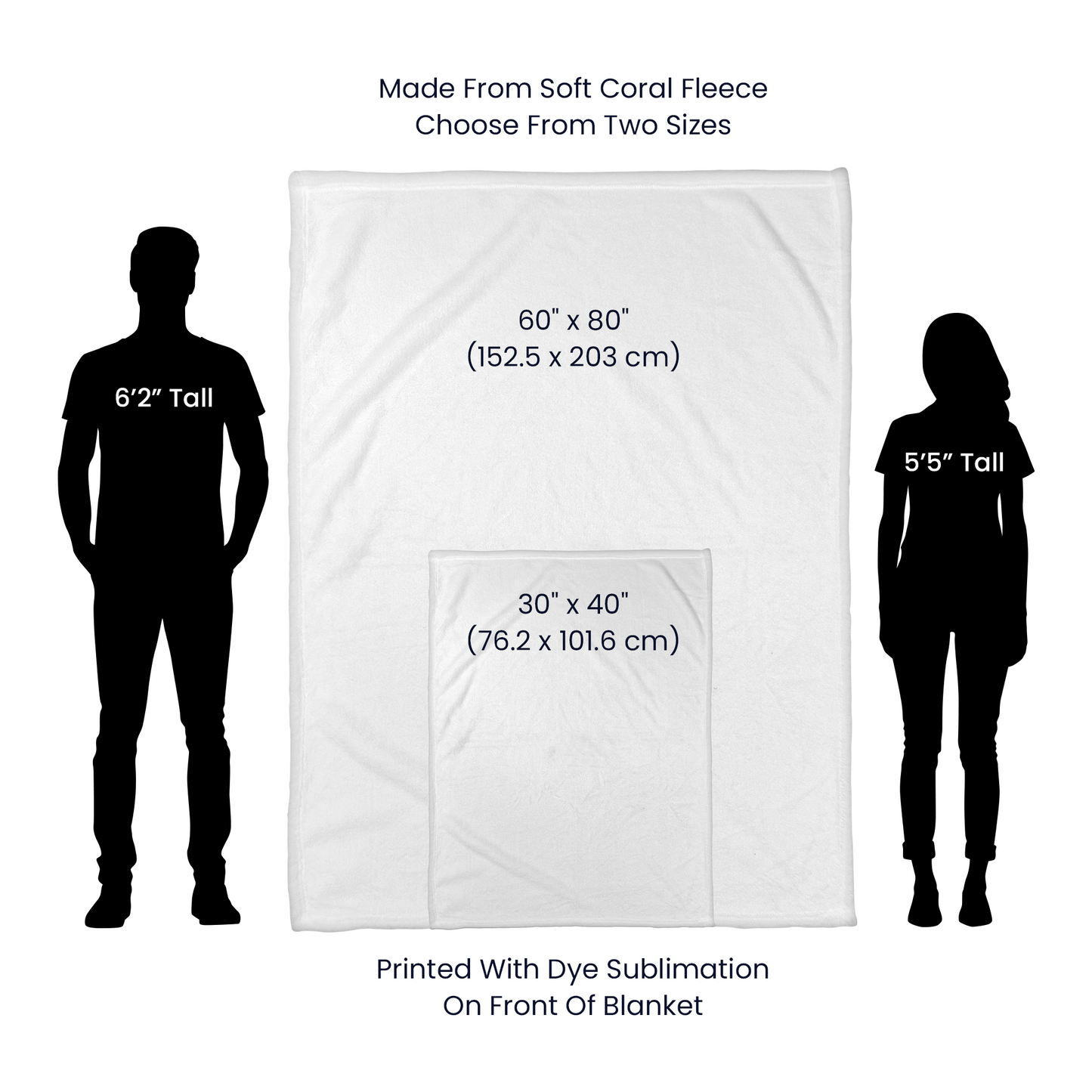 DEAR MOM JERSEY Fleece Blanket 50" x 60"