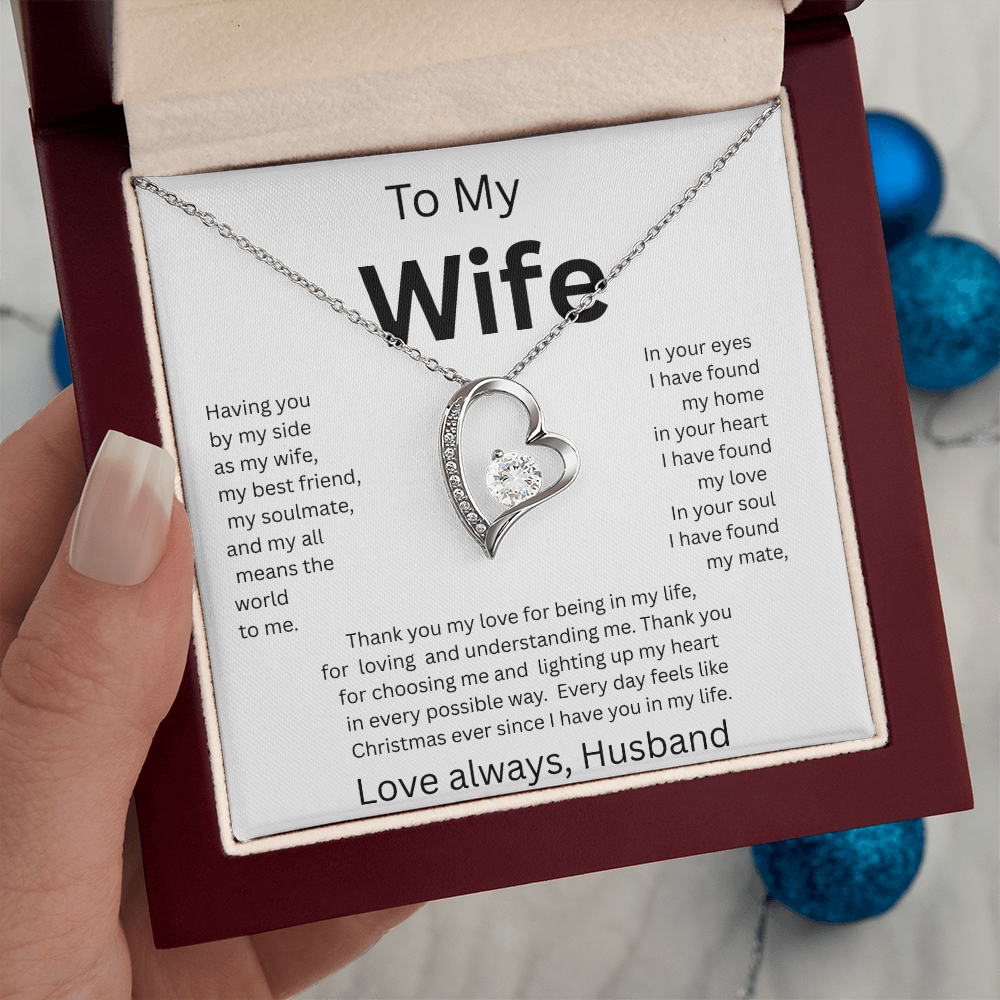 TO MY WIFE...Love Always, Husband    FOREVER LOVE NECKLACE