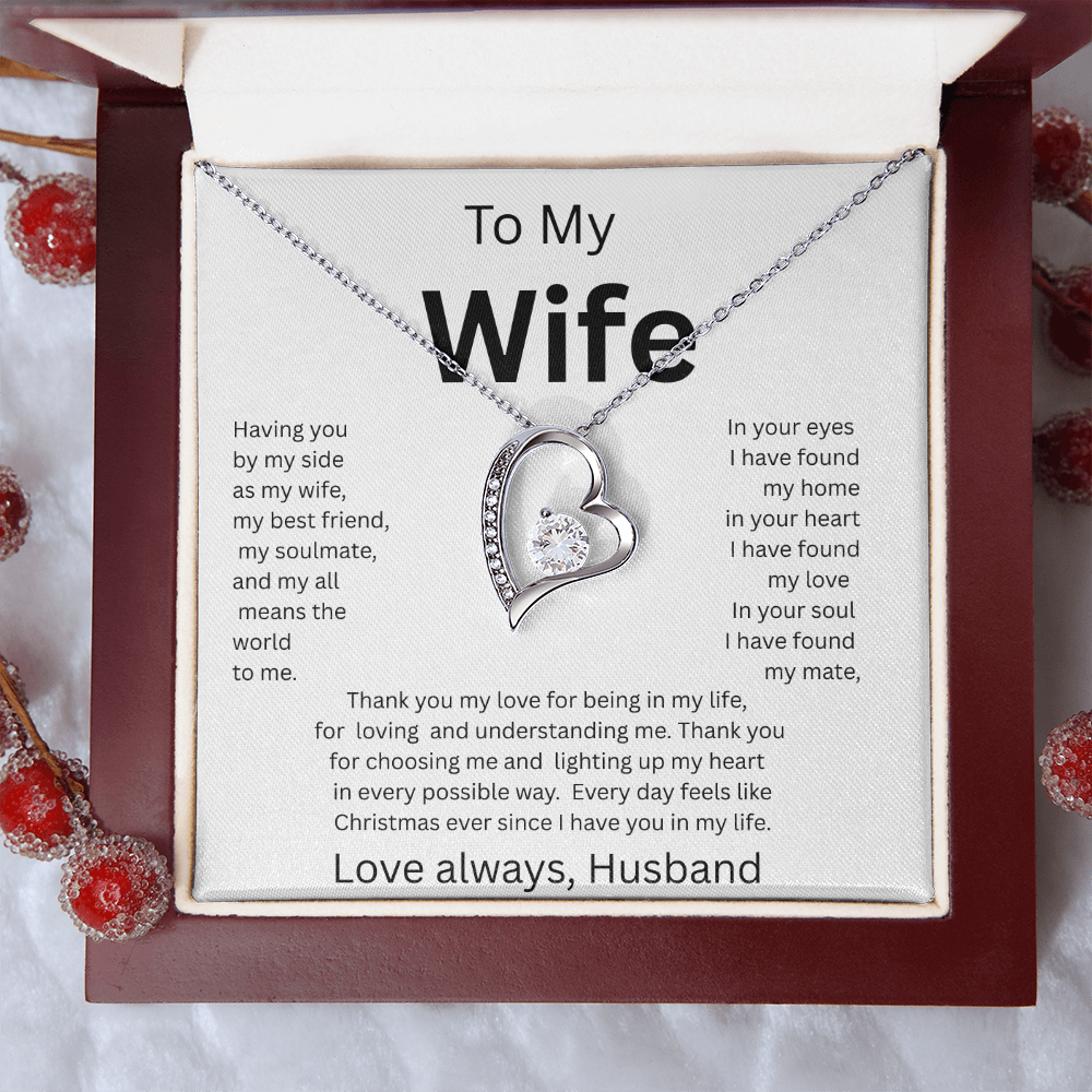 TO MY WIFE...Love Always, Husband    FOREVER LOVE NECKLACE