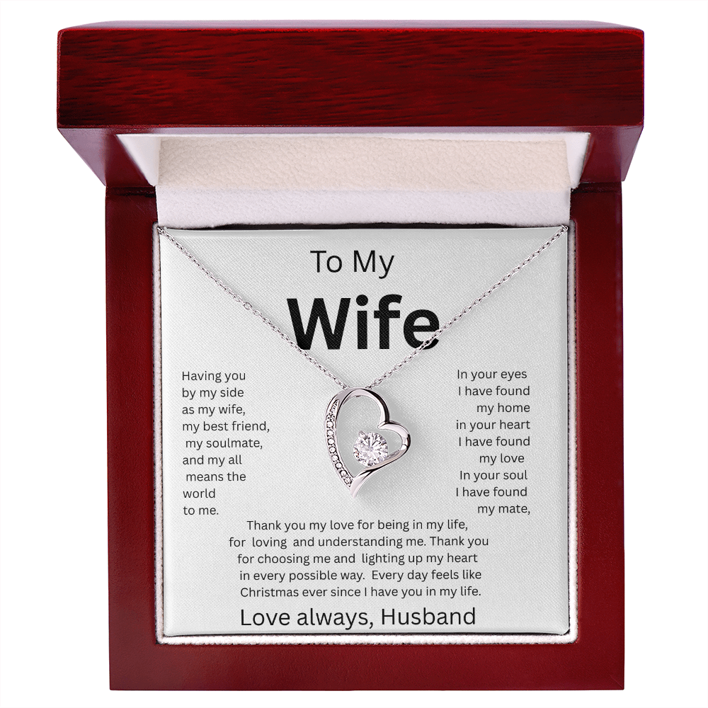 TO MY WIFE...Love Always, Husband    FOREVER LOVE NECKLACE