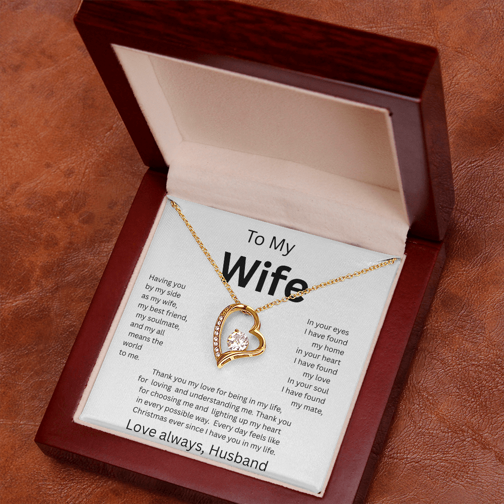 TO MY WIFE...Love Always, Husband    FOREVER LOVE NECKLACE