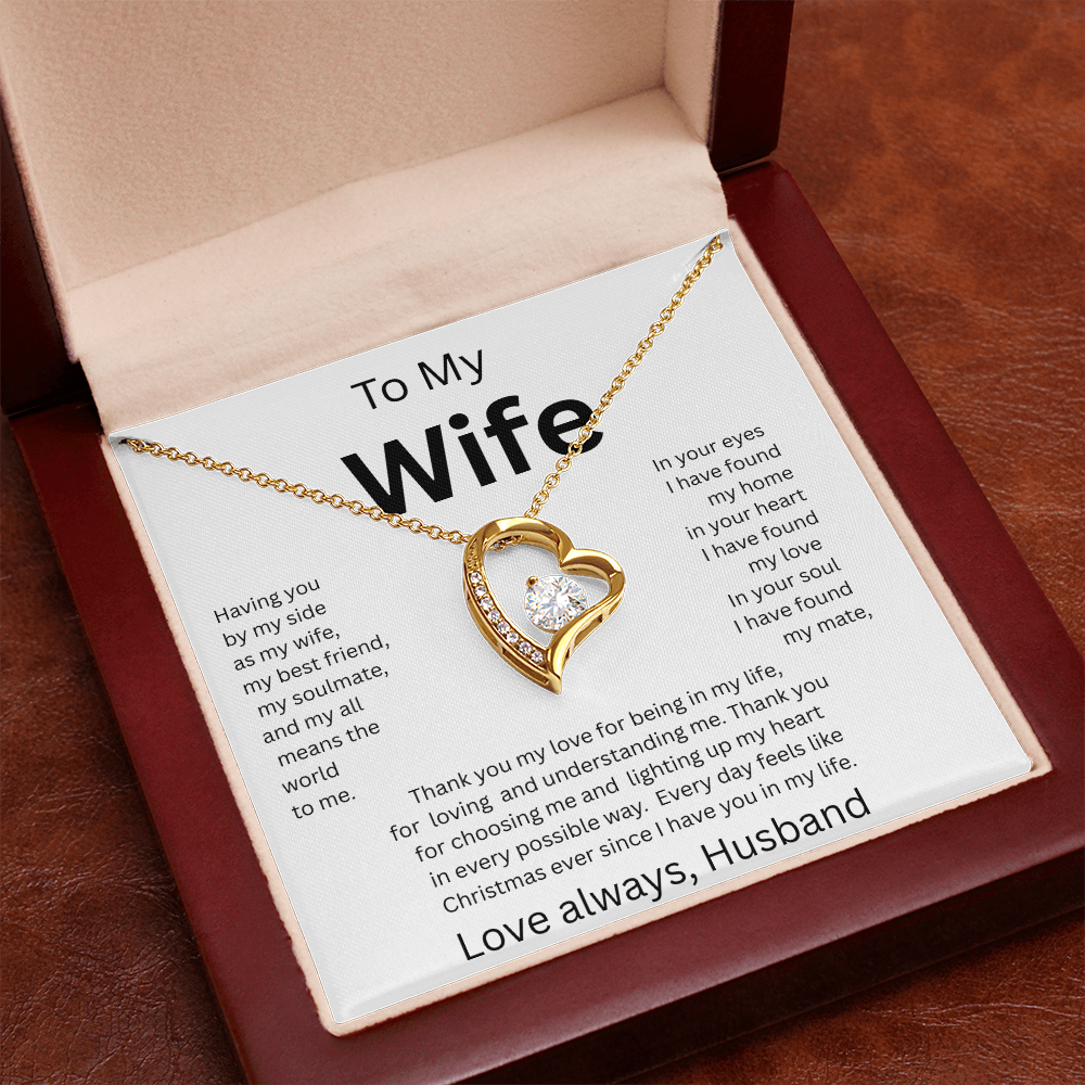 TO MY WIFE...Love Always, Husband    FOREVER LOVE NECKLACE