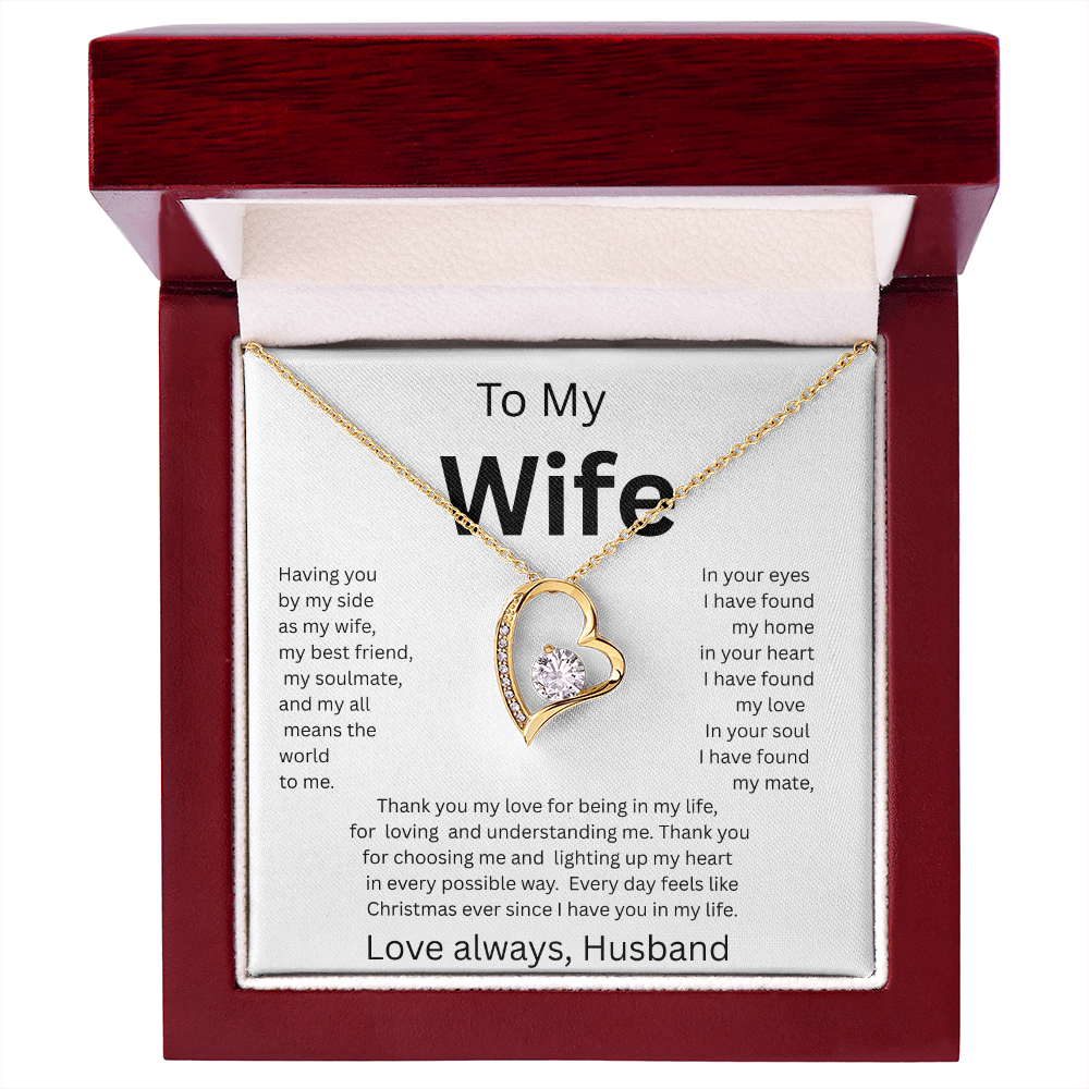 TO MY WIFE...Love Always, Husband    FOREVER LOVE NECKLACE