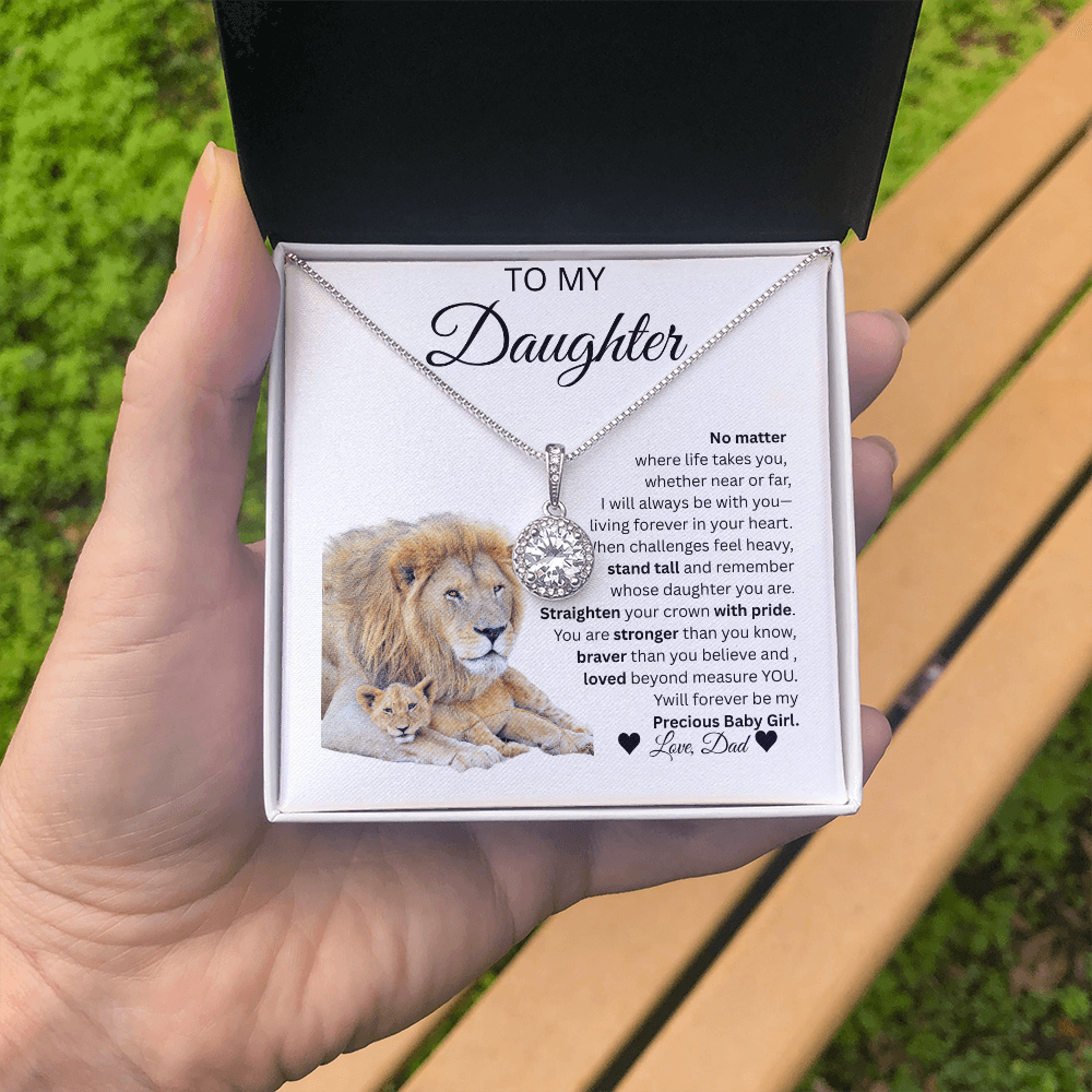 TO MY DAUGHTER From Dad... ETERNAL HOPE NECKLACE...,,NO MATTER
