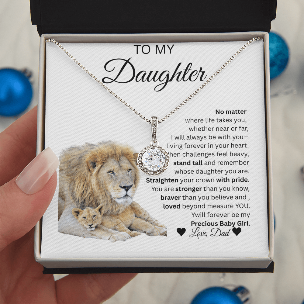 TO MY DAUGHTER From Dad... ETERNAL HOPE NECKLACE...,,NO MATTER