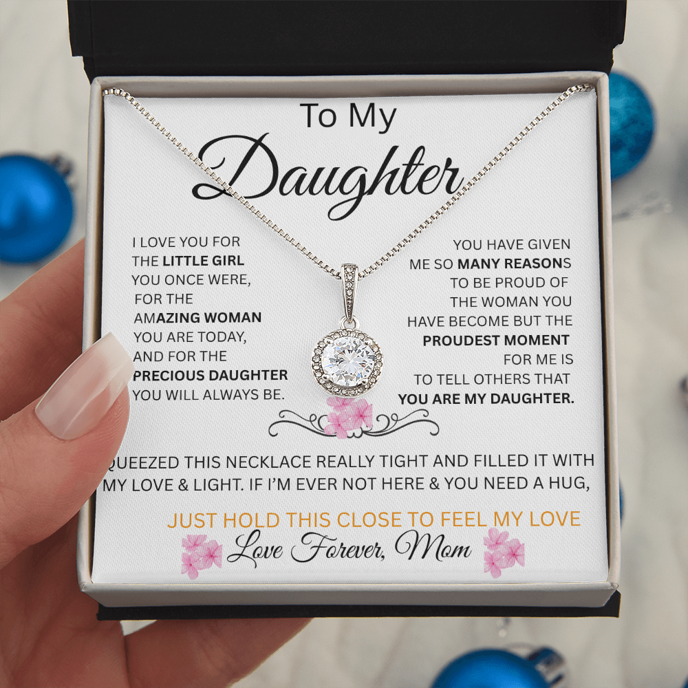 TO  DAUGHTER ETERNAL HOPE NECKLACE,,from mom..THE LITTLE GIRL
