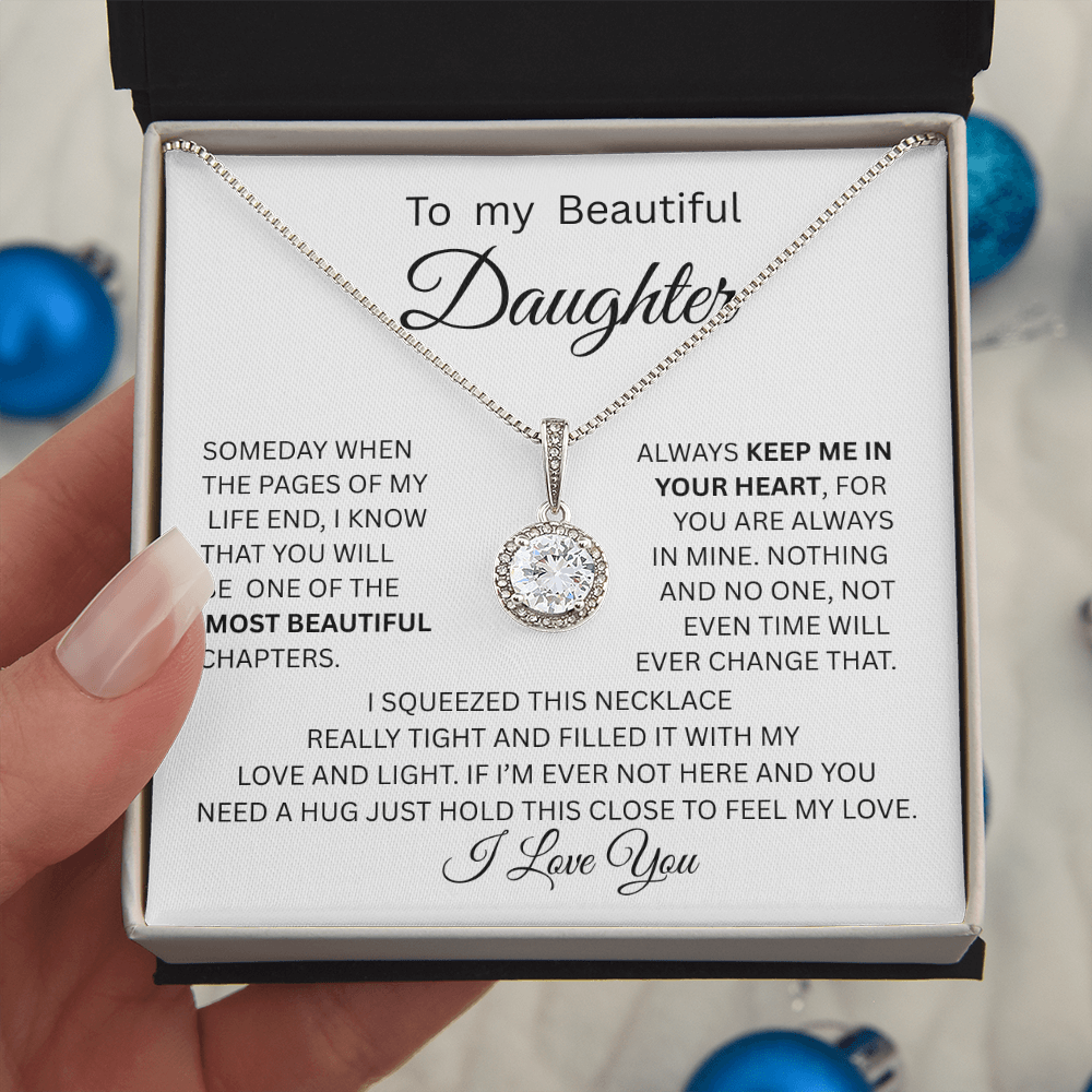 TO MY DAUGHTER ETERNAL HOPE NECKLACE....PAGES OF LIFE