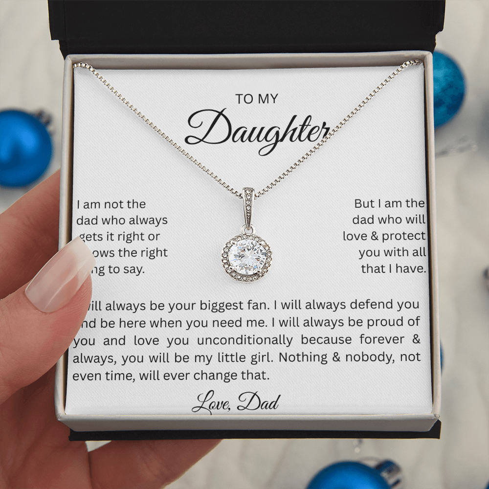 TO DAUGHTER   ETERNAL HOPE NECKLACE. from Dad...NOT ALWAYS