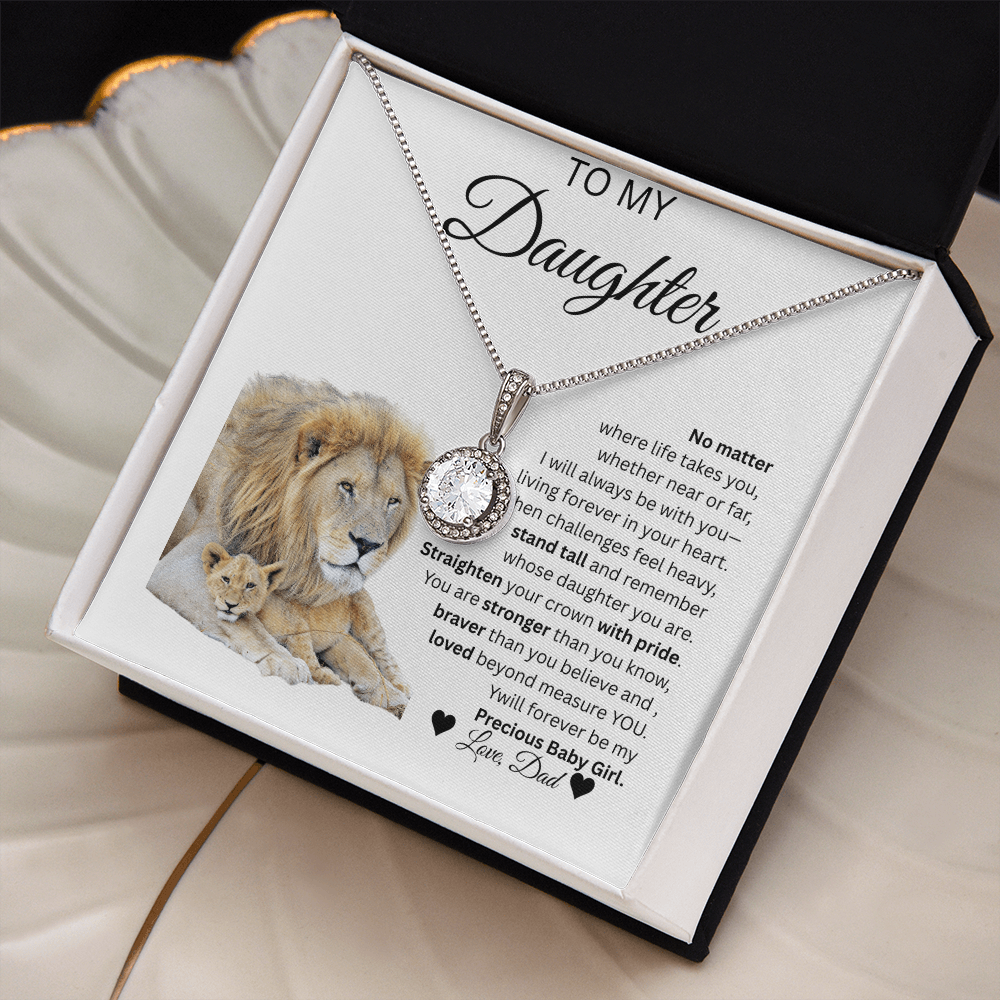 TO MY DAUGHTER From Dad... ETERNAL HOPE NECKLACE...,,NO MATTER