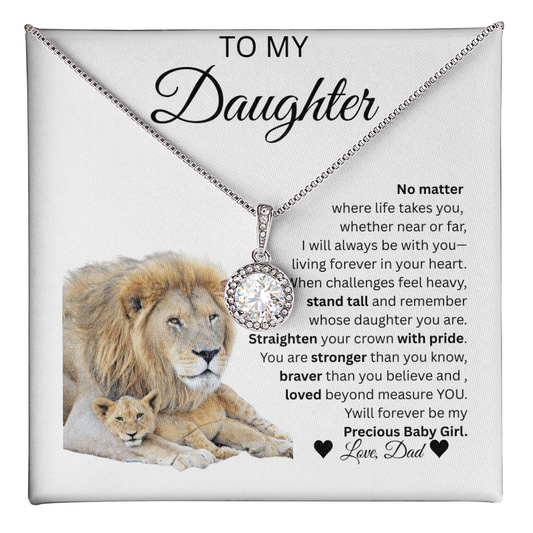 TO MY DAUGHTER From Dad... ETERNAL HOPE NECKLACE...,,NO MATTER