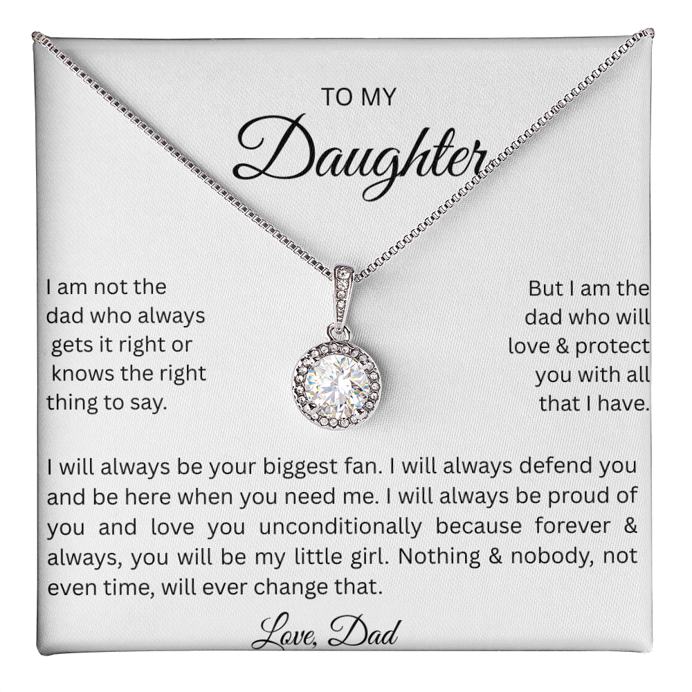 TO DAUGHTER   ETERNAL HOPE NECKLACE. from Dad...NOT ALWAYS