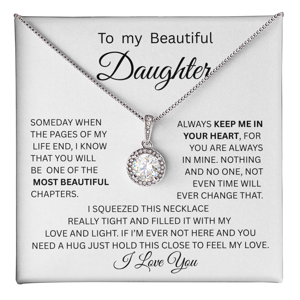 TO MY DAUGHTER ETERNAL HOPE NECKLACE....PAGES OF LIFE