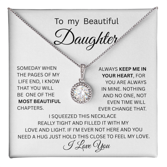 TO MY DAUGHTER ETERNAL HOPE NECKLACE....PAGES OF LIFE