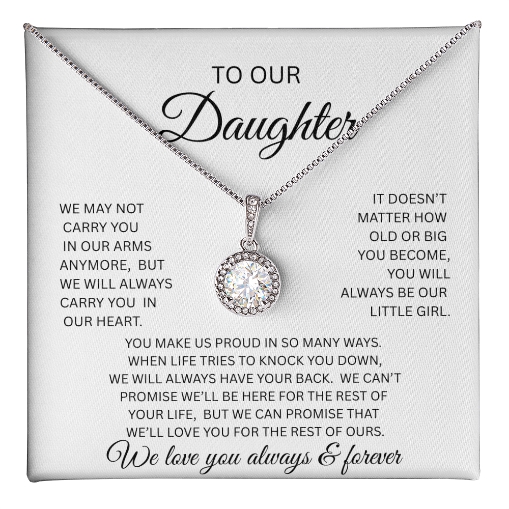 TO OUR DAUGHTER ETERNAL HOPE NECKLACE from Mom and Dad...NOT CARRY YOU