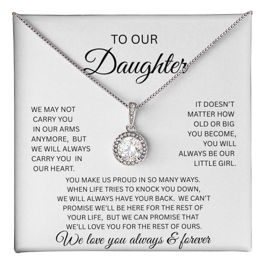 TO OUR DAUGHTER ETERNAL HOPE NECKLACE from Mom and Dad...NOT CARRY YOU