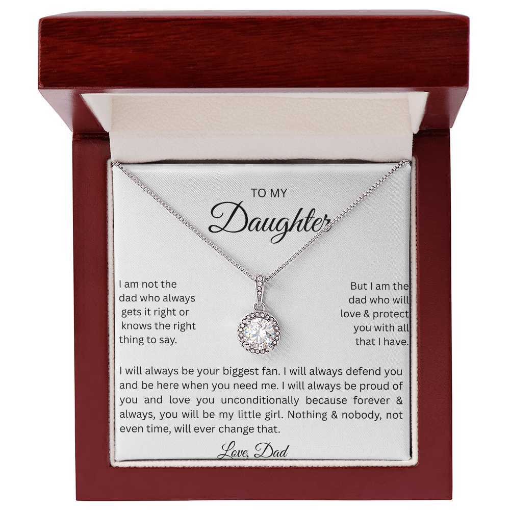 TO DAUGHTER   ETERNAL HOPE NECKLACE. from Dad...NOT ALWAYS