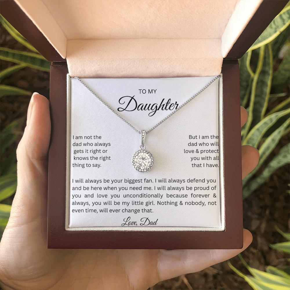 TO DAUGHTER   ETERNAL HOPE NECKLACE. from Dad...NOT ALWAYS