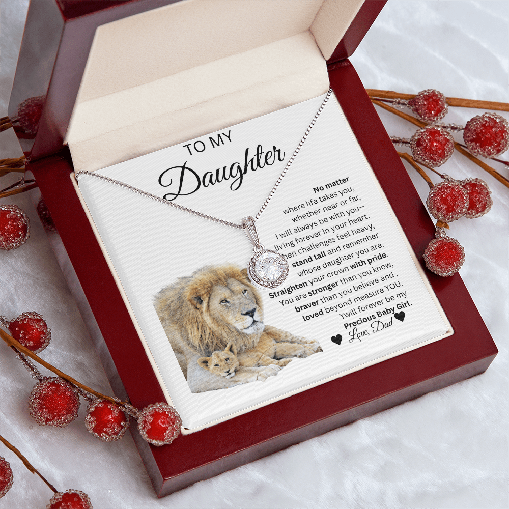TO MY DAUGHTER From Dad... ETERNAL HOPE NECKLACE...,,NO MATTER