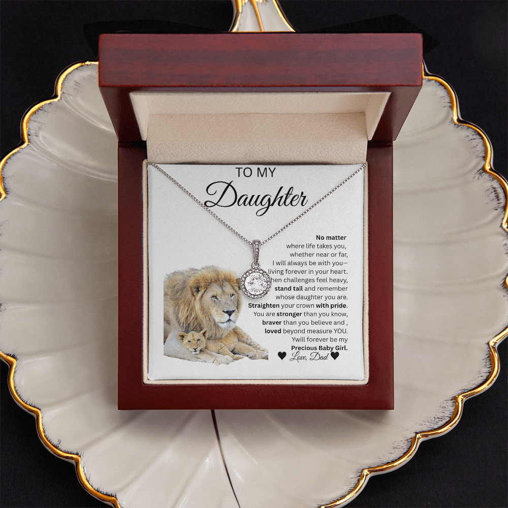 TO MY DAUGHTER From Dad... ETERNAL HOPE NECKLACE...,,NO MATTER