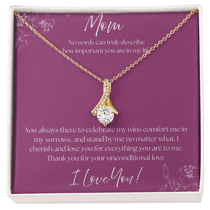 TO MY MOM     ALLURING BEAUTY NECKLACE