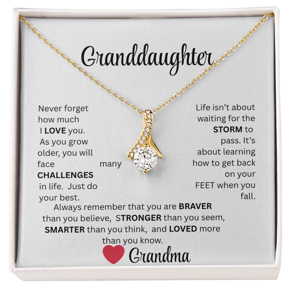 GRANDDAUGHTER, from grandma...ALLURING BEAUTY NECKLACE