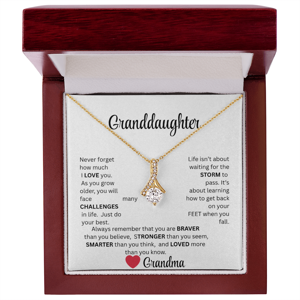 GRANDDAUGHTER, from grandma...ALLURING BEAUTY NECKLACE