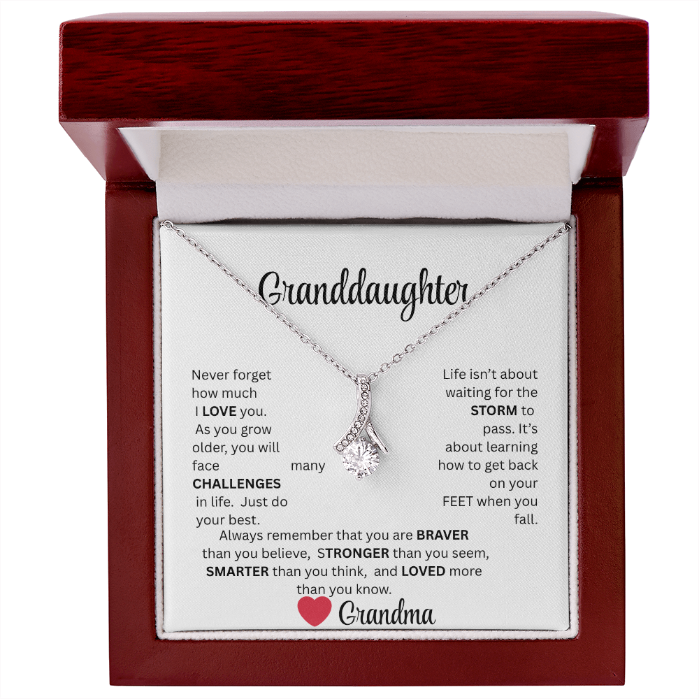 GRANDDAUGHTER, from grandma...ALLURING BEAUTY NECKLACE