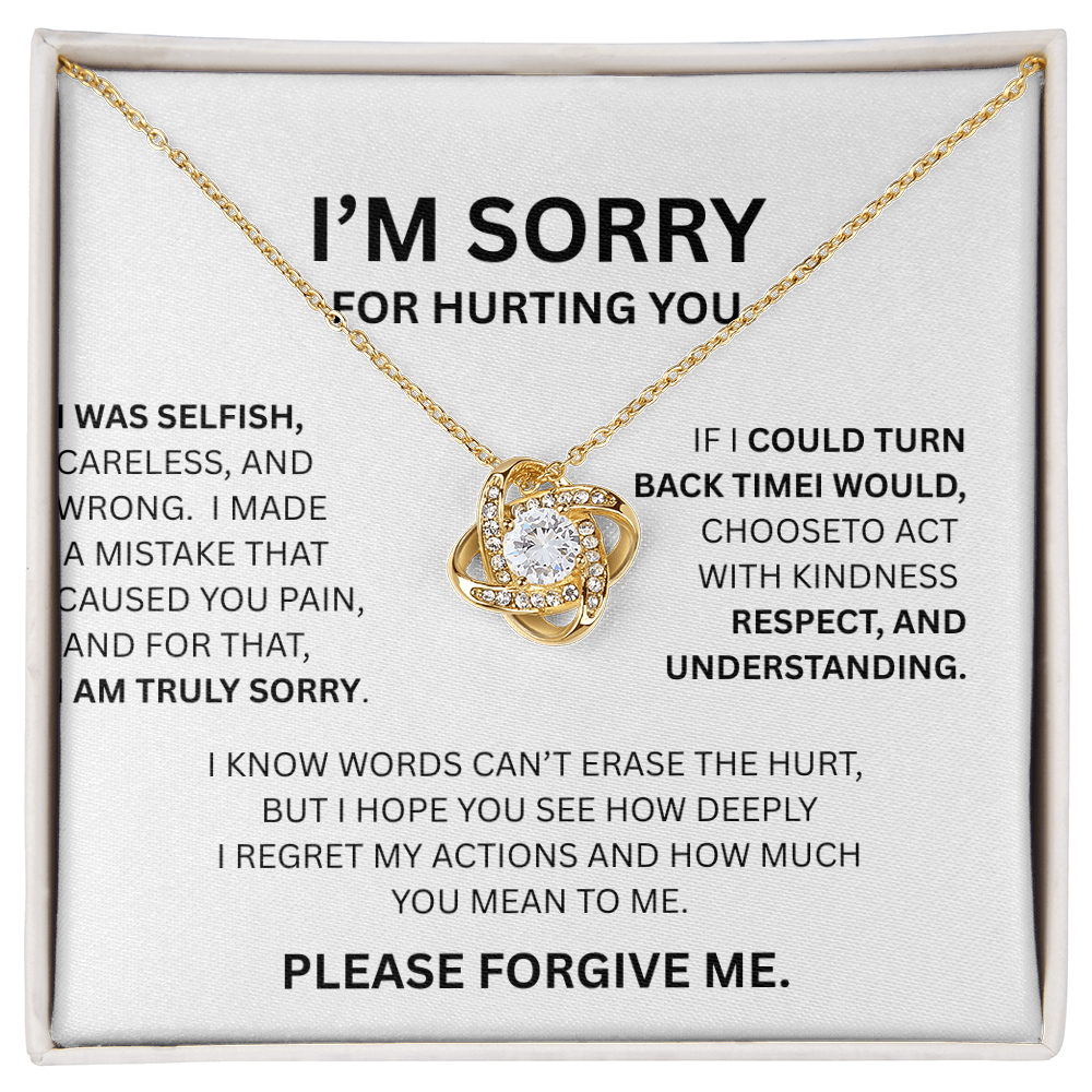 IM SORRY  LOVE KNOT NECKLACE...I WAS SELFISH
