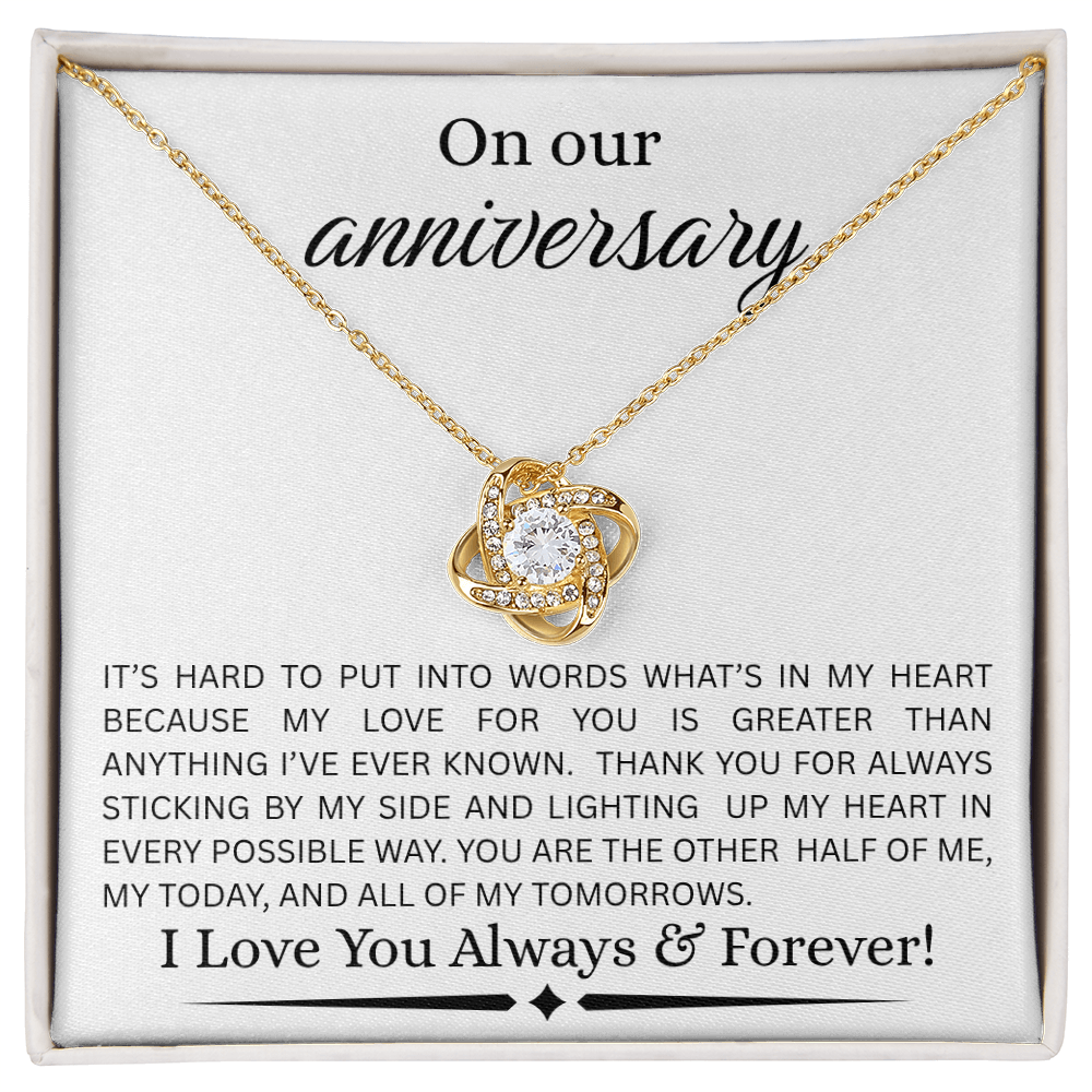 ON  OUR ANNIVERSARY....LOVE KNOT