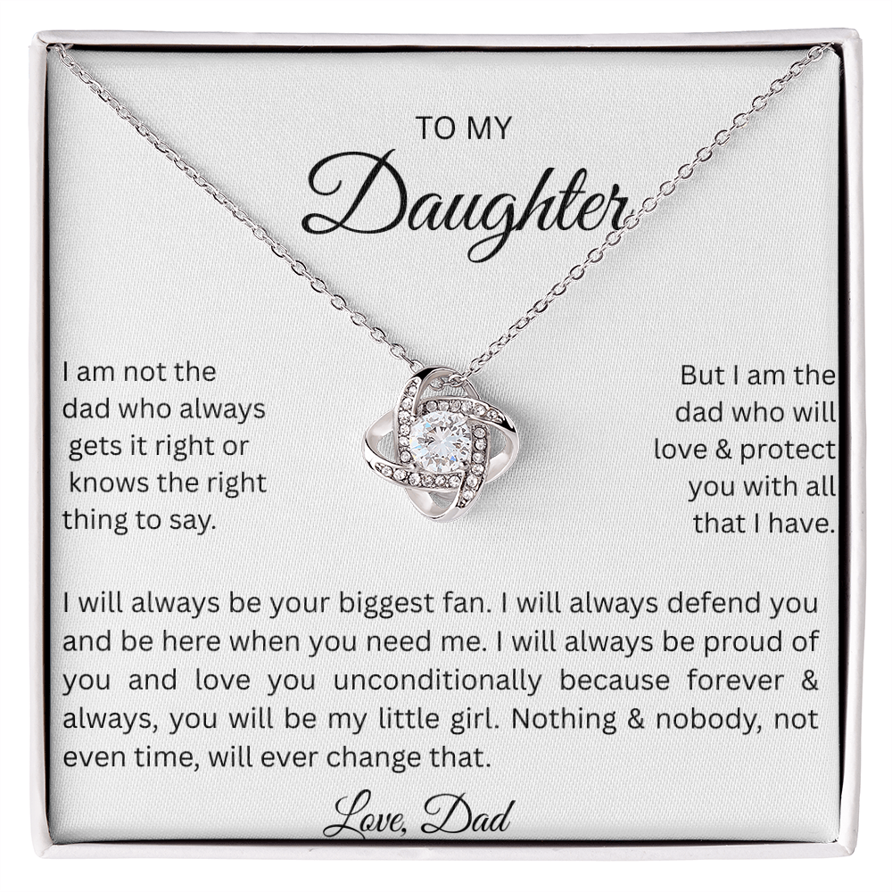 TO DAUGHTER LOVE KNOT NECKLACE ... Not the Dad
