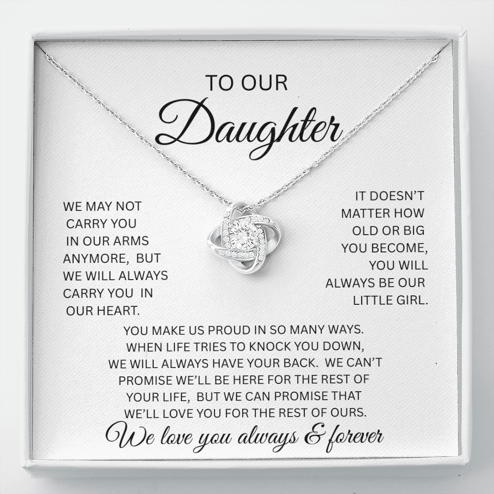 TO MY DAUGHTER LOVE NOT NECKLACE..From Dad and mom..  NOT CARRY