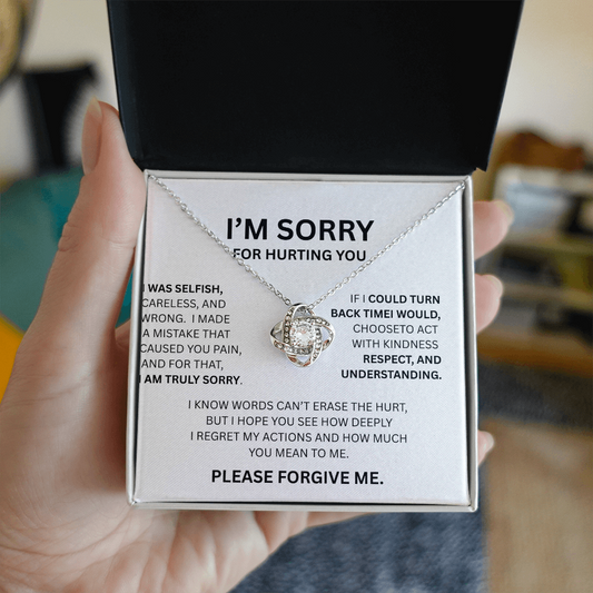 IM SORRY  LOVE KNOT NECKLACE...I WAS SELFISH